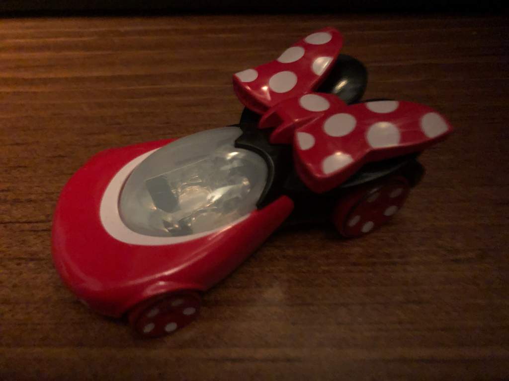 minnie mouse hot wheels car