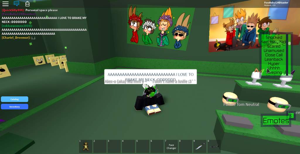 Shocked Scared Roblox Character