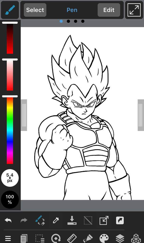 My drawing of super saiyan blue Vegeta | Dragon Ball Super Official™ Amino