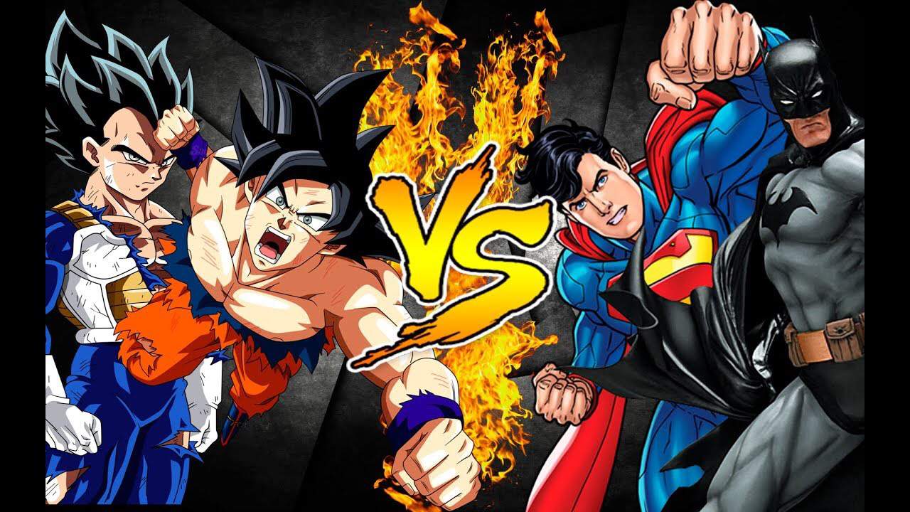 Vegeta & Goku Vs Superman & Batman | Battle Arena Amino Amino