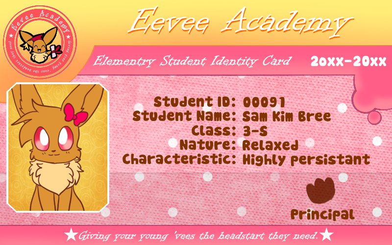 Eevee Academy ID cards!!! | Eeveelution Community Amino