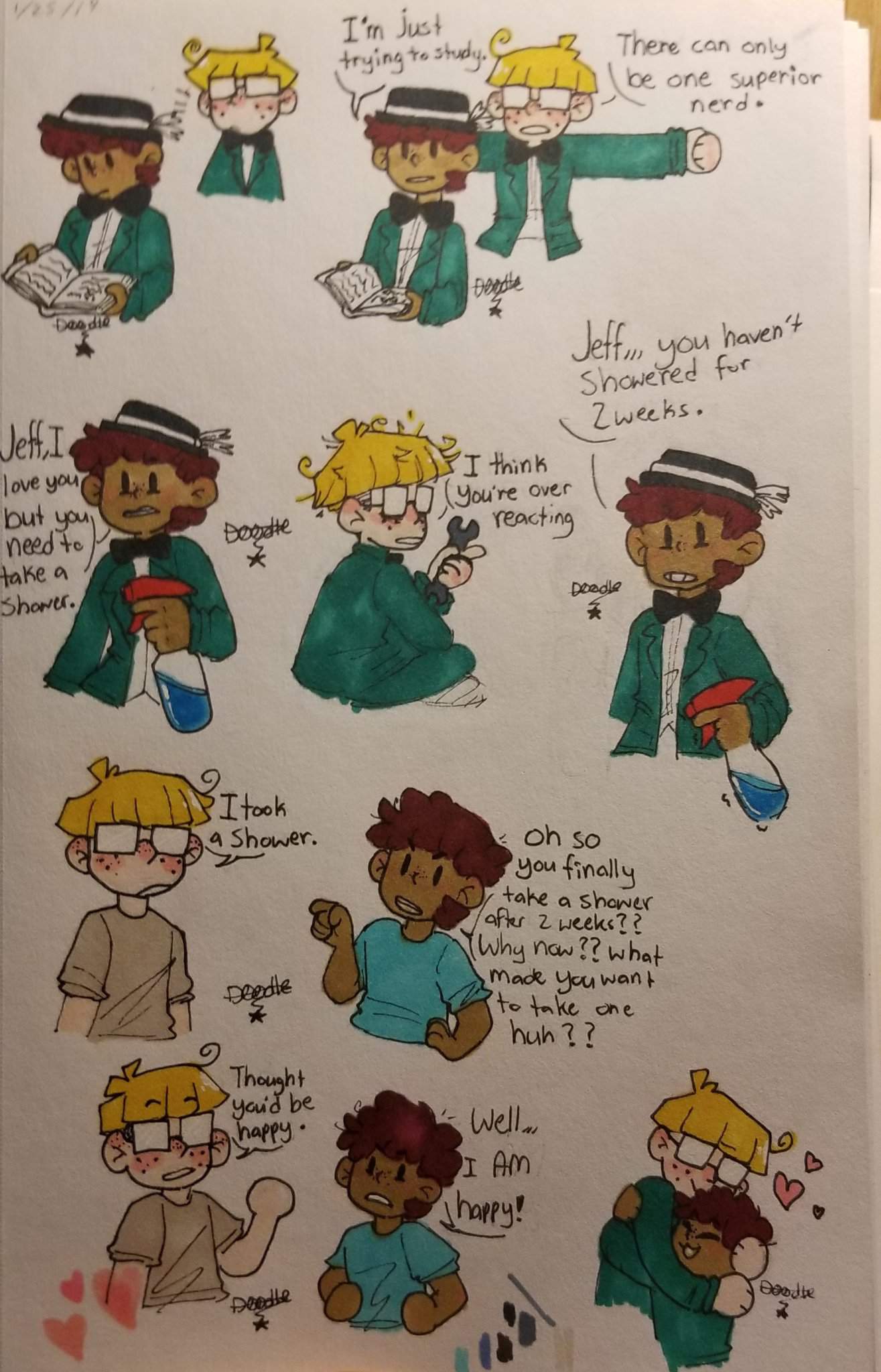 Some doodles i finally got around to coloring | EarthBound Amino