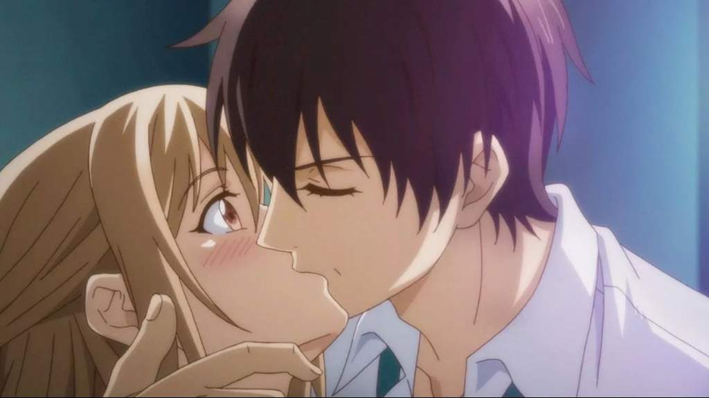 Romance anime where they kiss
