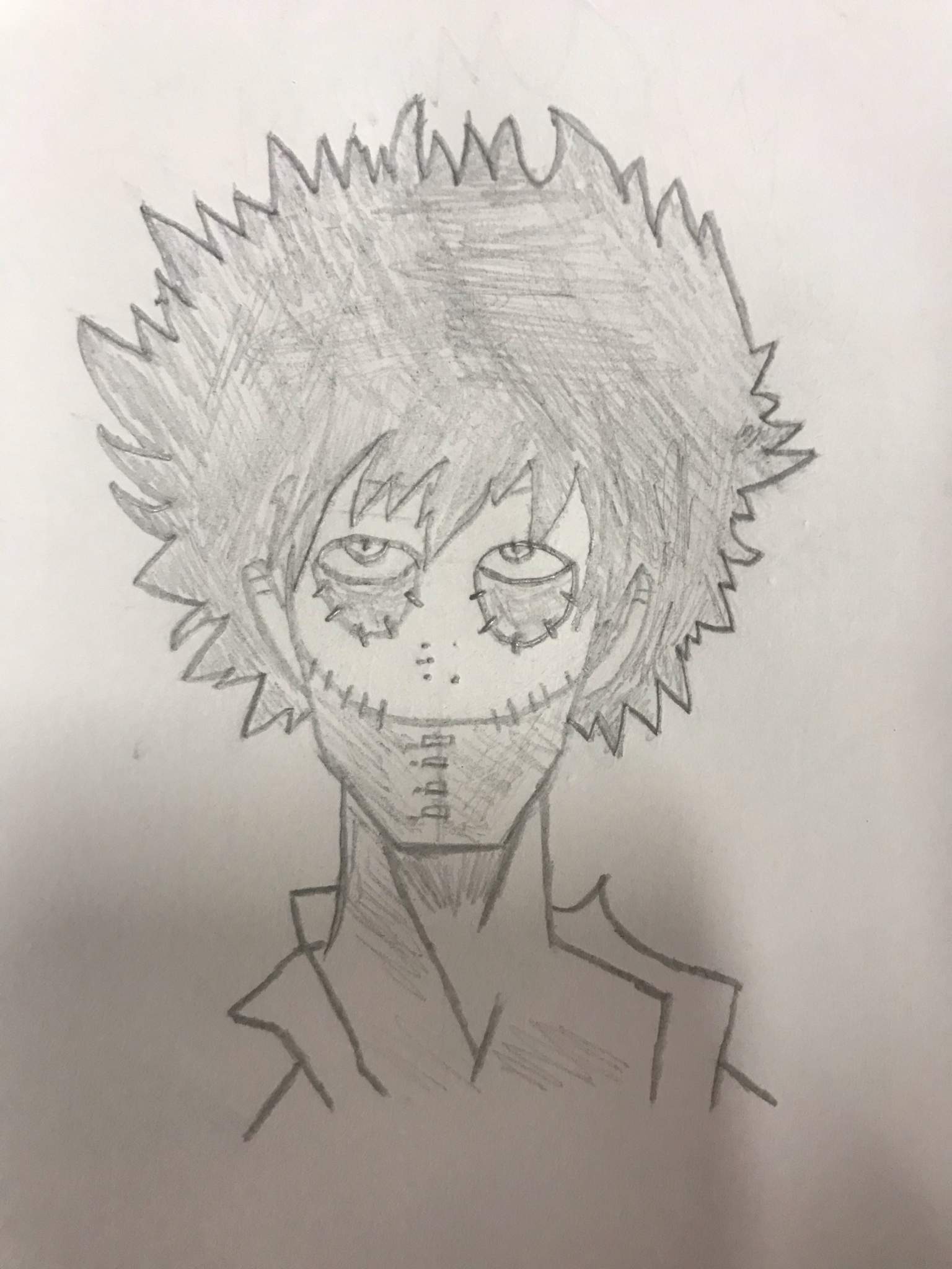 I need to learn how to draw, but I drew Dabi | My Hero Academia Amino