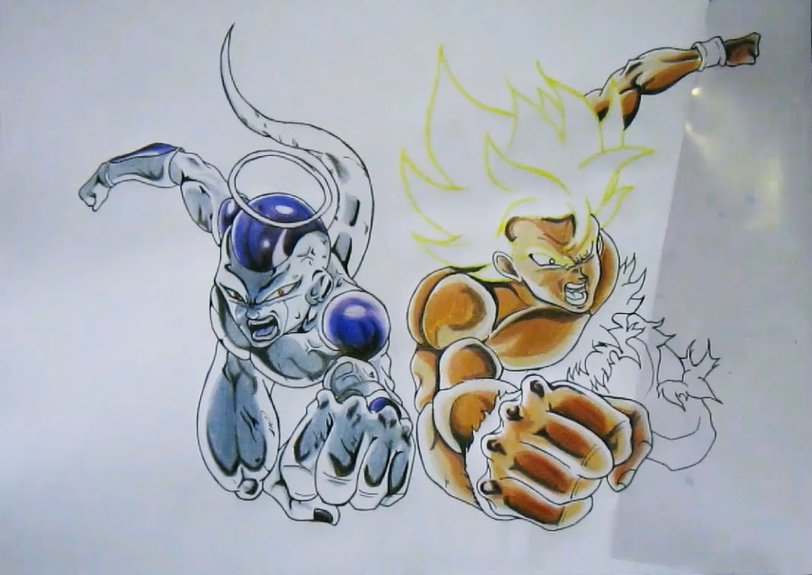 ???? Dibujo de Goku y Freezer (Equipo) ???? | DRAGON BALL ESPAÑOL Amino ???? Dibujo de Goku y Freezer (Equipo) ???? | DRAGON BALL ESPAÑOL Amino
