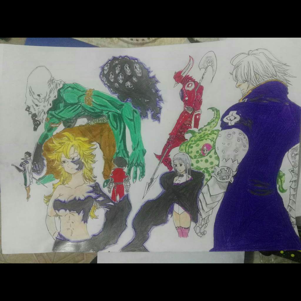 Dibujo De Los 10 Mandamientos Nanatsu No Taizai Amino Amino