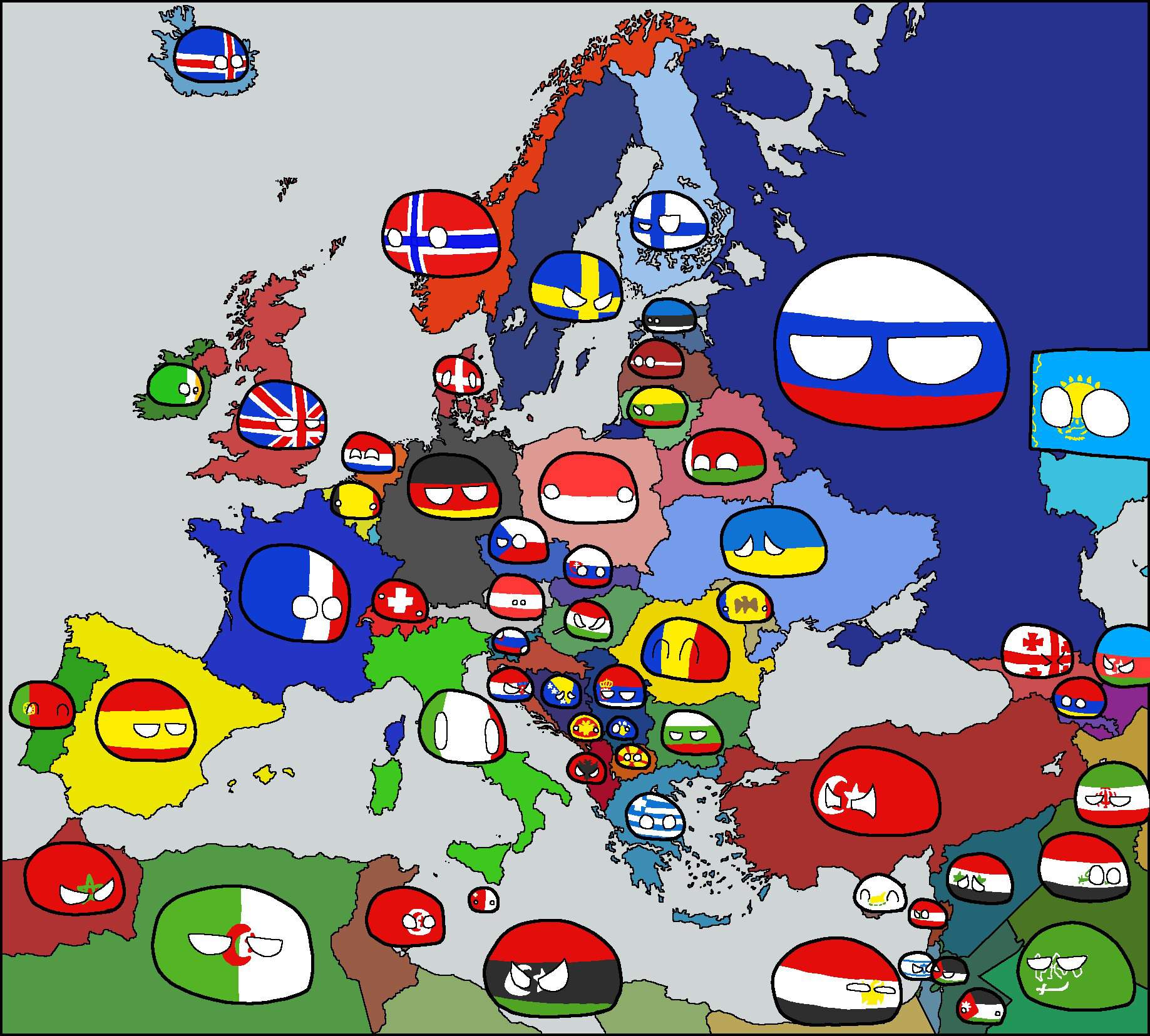 Alternate Future of Europe #1 | Mapping - Polandball Amino Amino