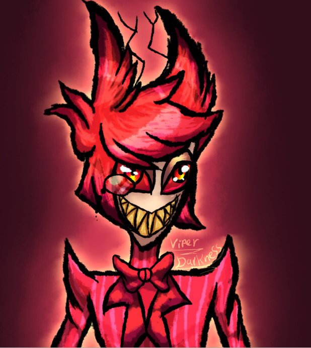 First alastor fanart | Hazbin Hotel (official) Amino