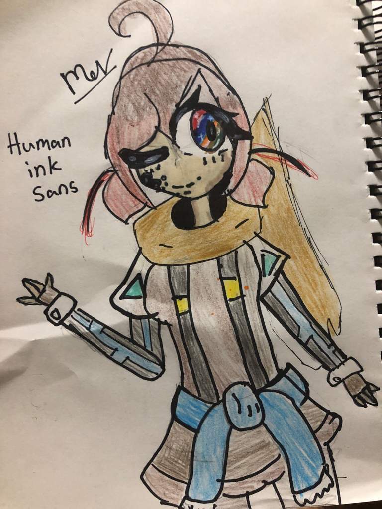 Human female ink sans ( by me! ) | Undertale AUs Amino