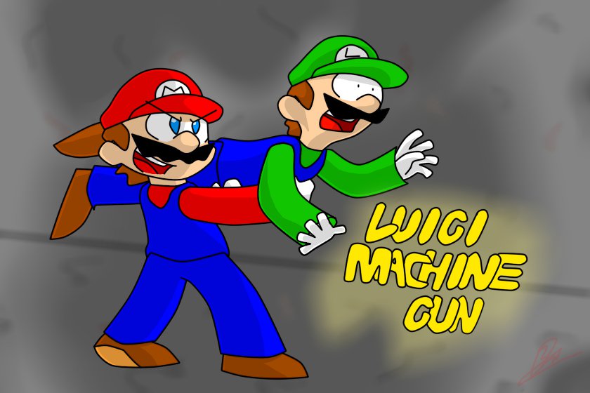 machine gun | SMG4 Amino