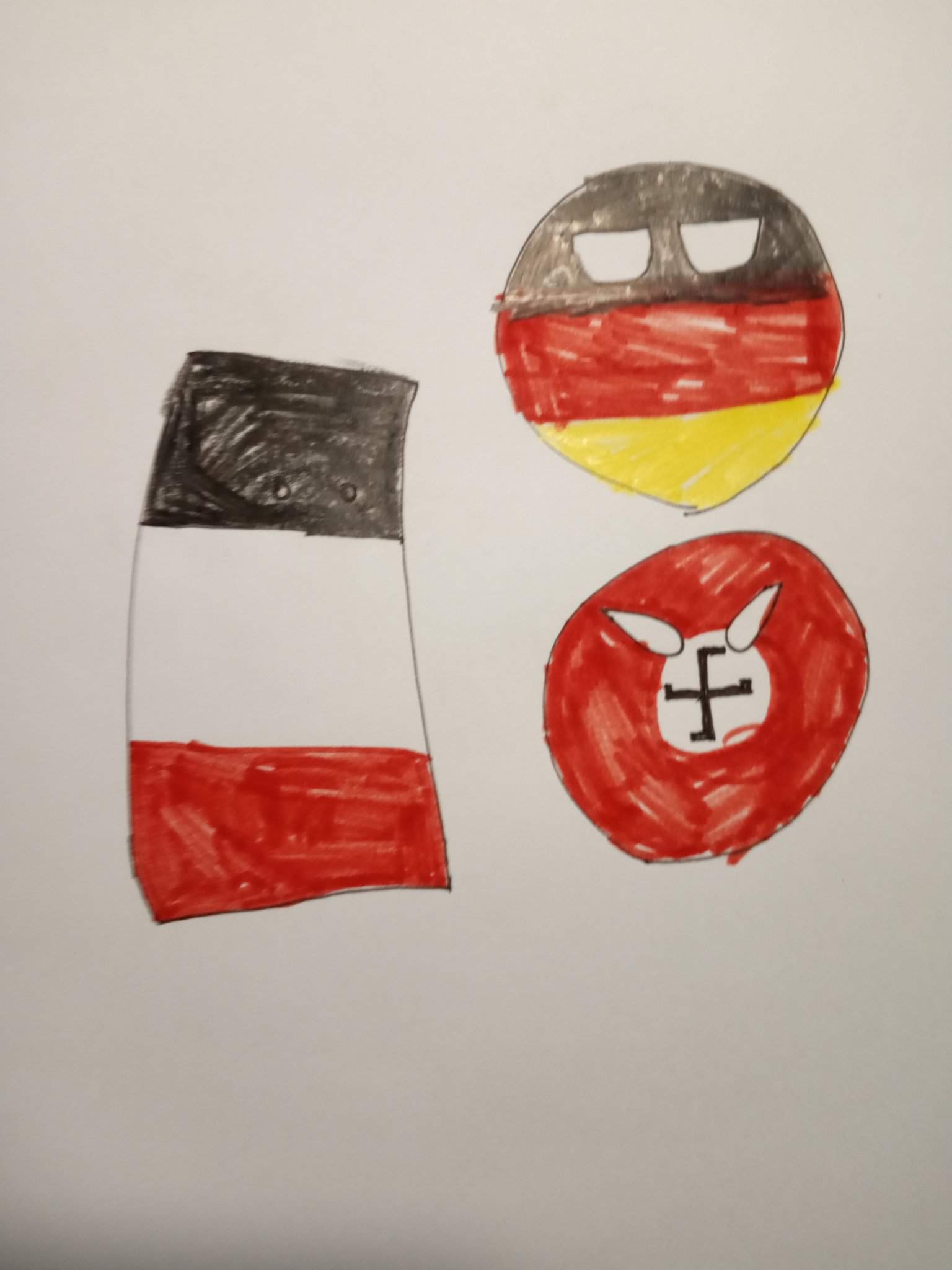 Three faces of Germany | Polandball Amino