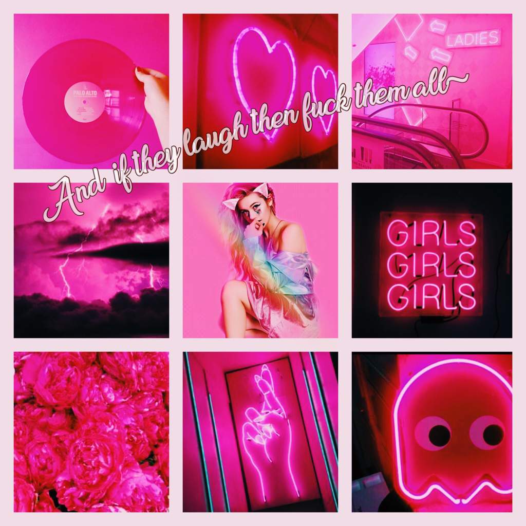 Hot pink Jessie mood board (and cat ears hehe) | Jessie Paege Amino