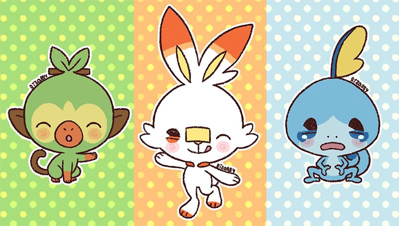 Chibi pokemon 8gen starters | •Anime• Amino