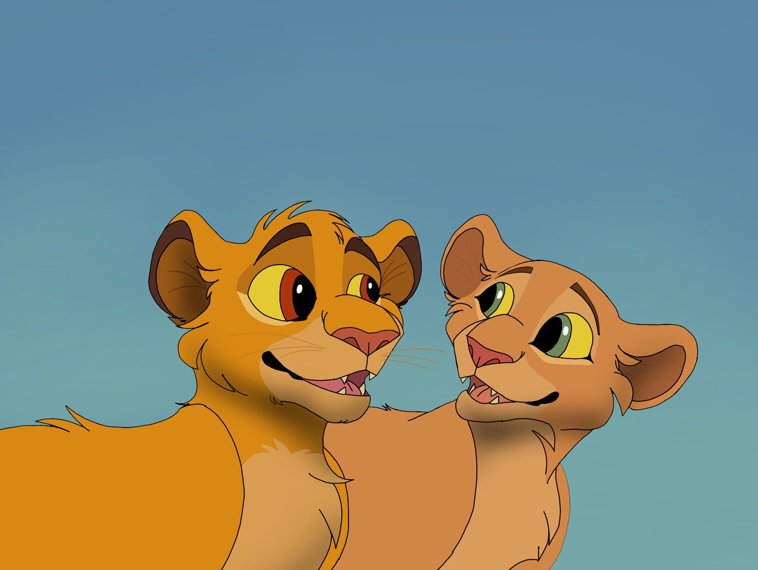 Simba and Nala re-draw | 🦁The Lion King Amino🦁 Amino