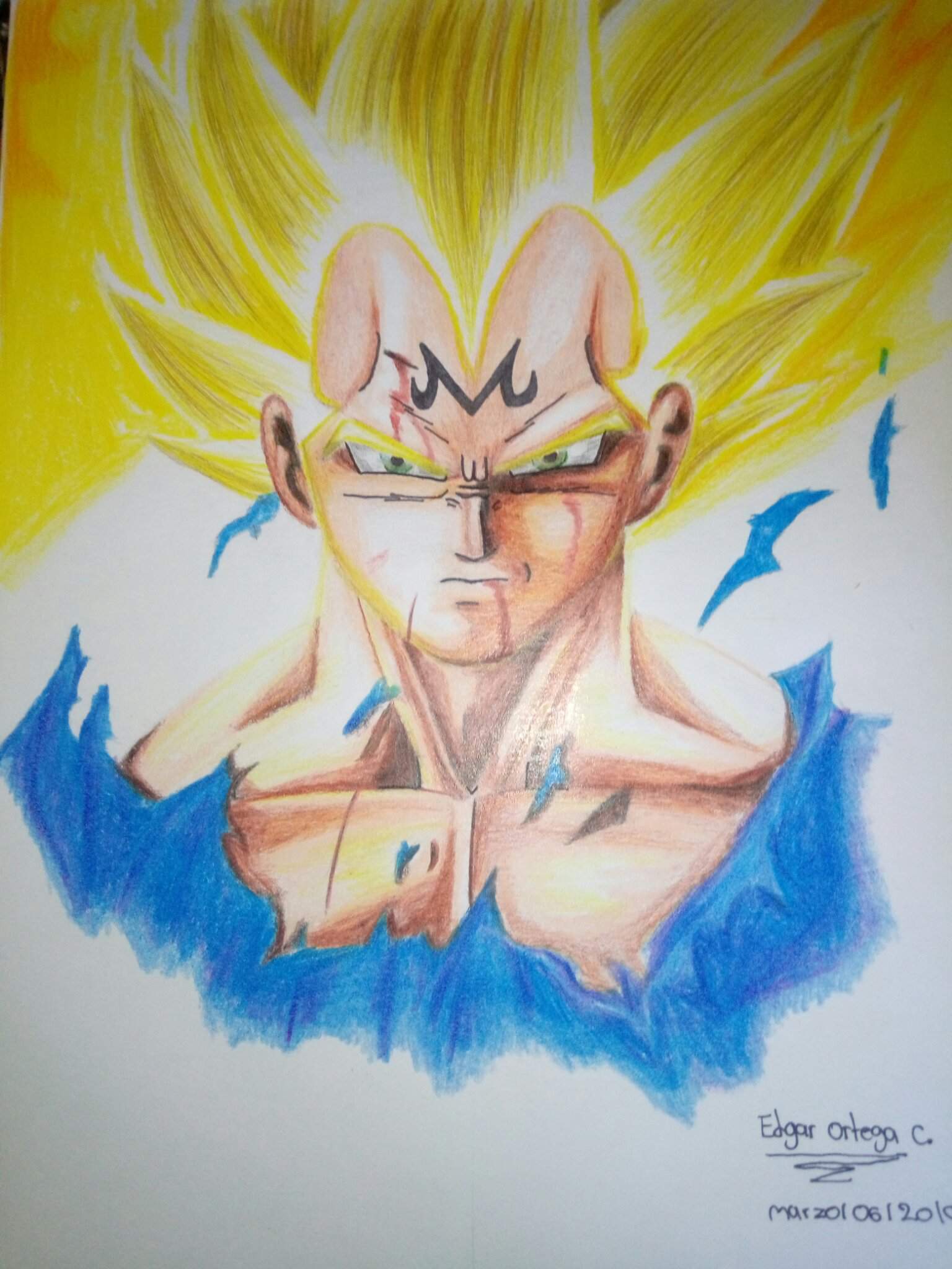 Vegeta majin efecto realista | DRAGON BALL ESPAÑOL Amino