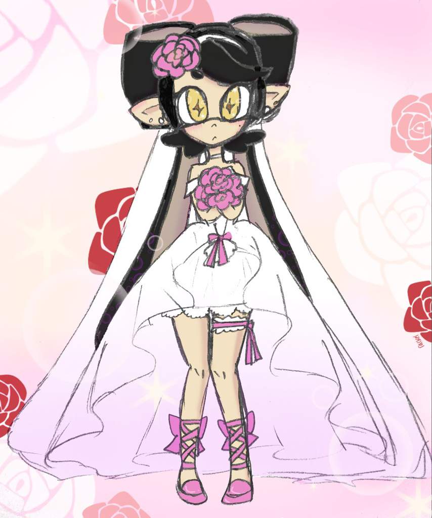 Chibi Wedding Dress Callie | Splatoon Amino