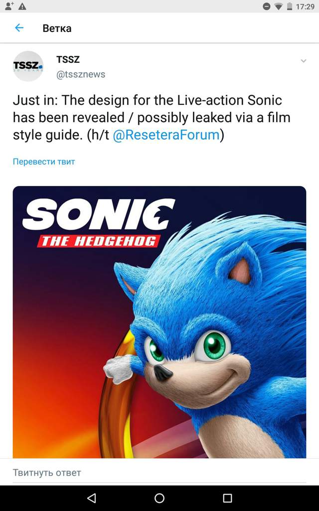 Сколько километров в час бежит sonic