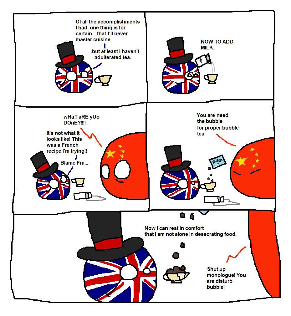 Some random comic about tea ( made by r/ polandball from reddit ...