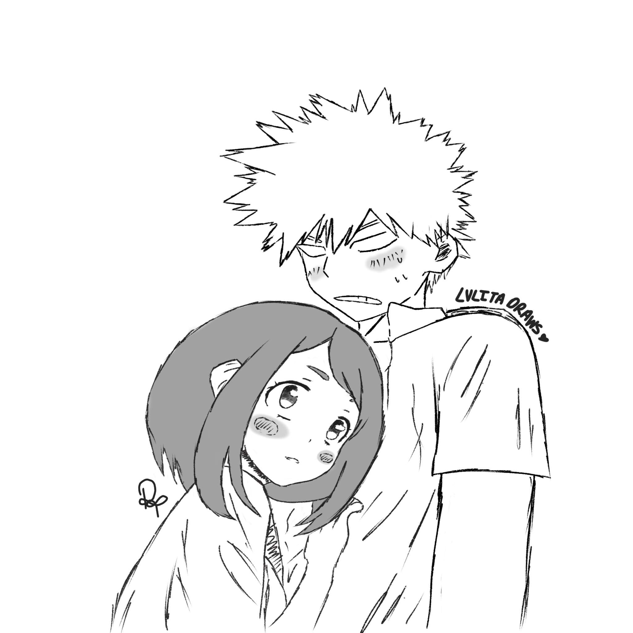 kacchako sketch!! ♥ | My Hero Academia Amino