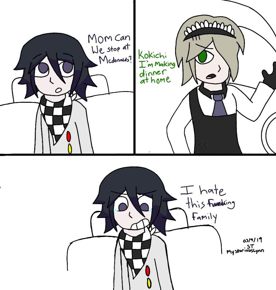 Kokichi and Kirumi Comic (my short crappy comic) | TheEliteFour Tubers ...