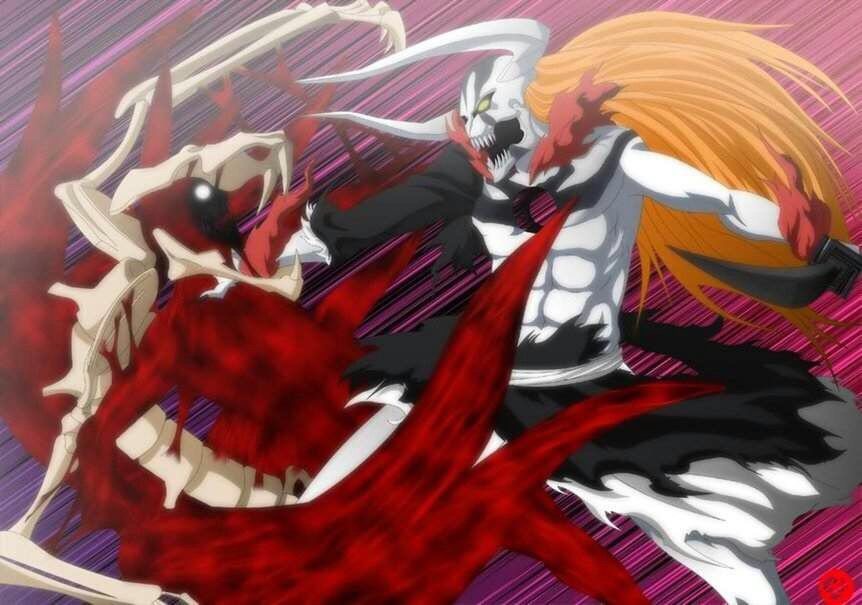 Uncontrollable Rage, Nine Tails Cloak Naruto Vs Vasto Lorde Ichigo ...