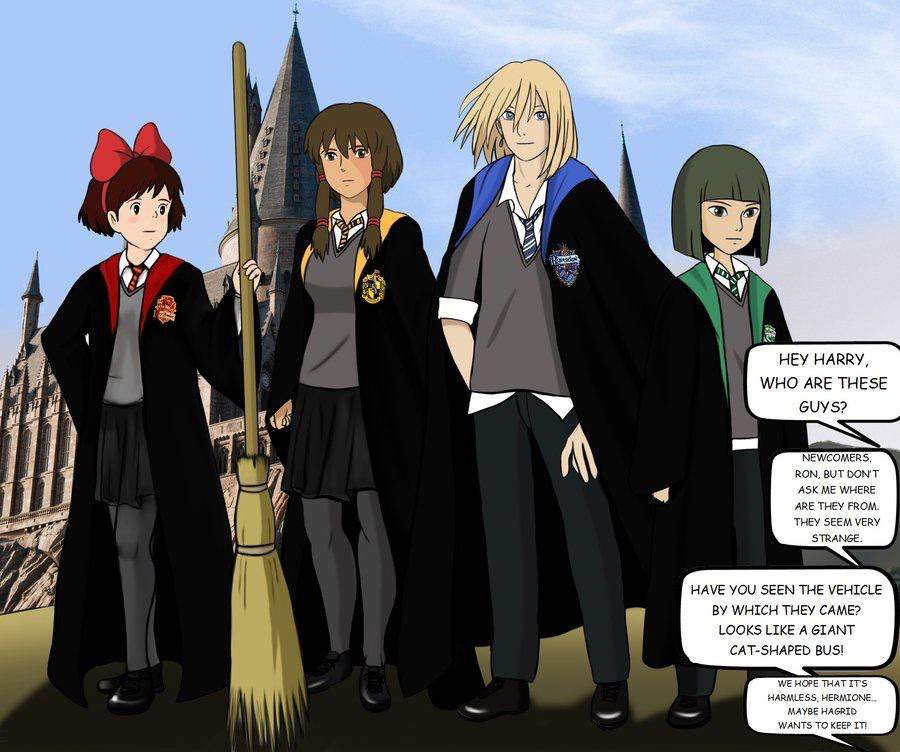 Ghibli Characters Sorted into Hogwarts Houses | Studio Ghibli Amino