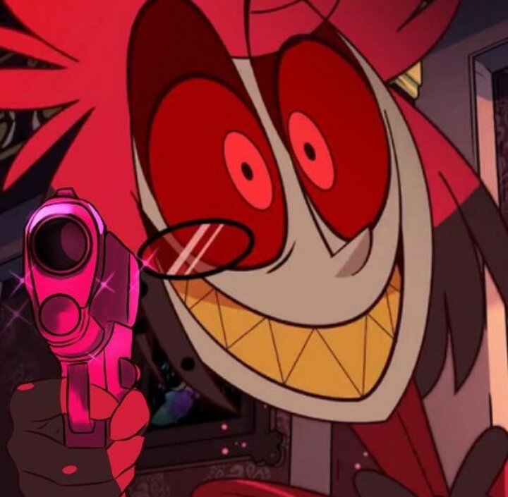 Angel Dust gave a gun to Alastor 📻🔥🔫 | Hazbin Hotel (official) Amino