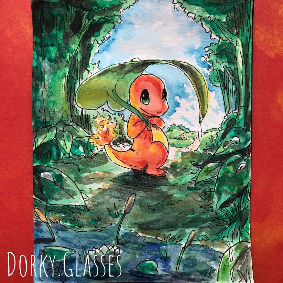 Charmander Watercolor Painting | Pokémon Amino