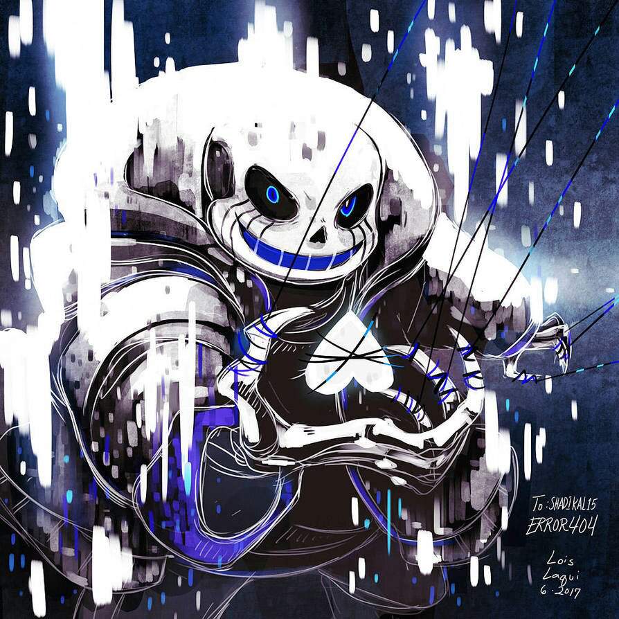 Error 404 История-Error404 Sans отличается от AlphaTale и является предком ошибки!Sans.
Предыстория
Error404 используется д