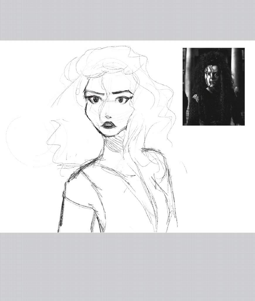 Bellatrix In Black And White  Harry Potter Amino