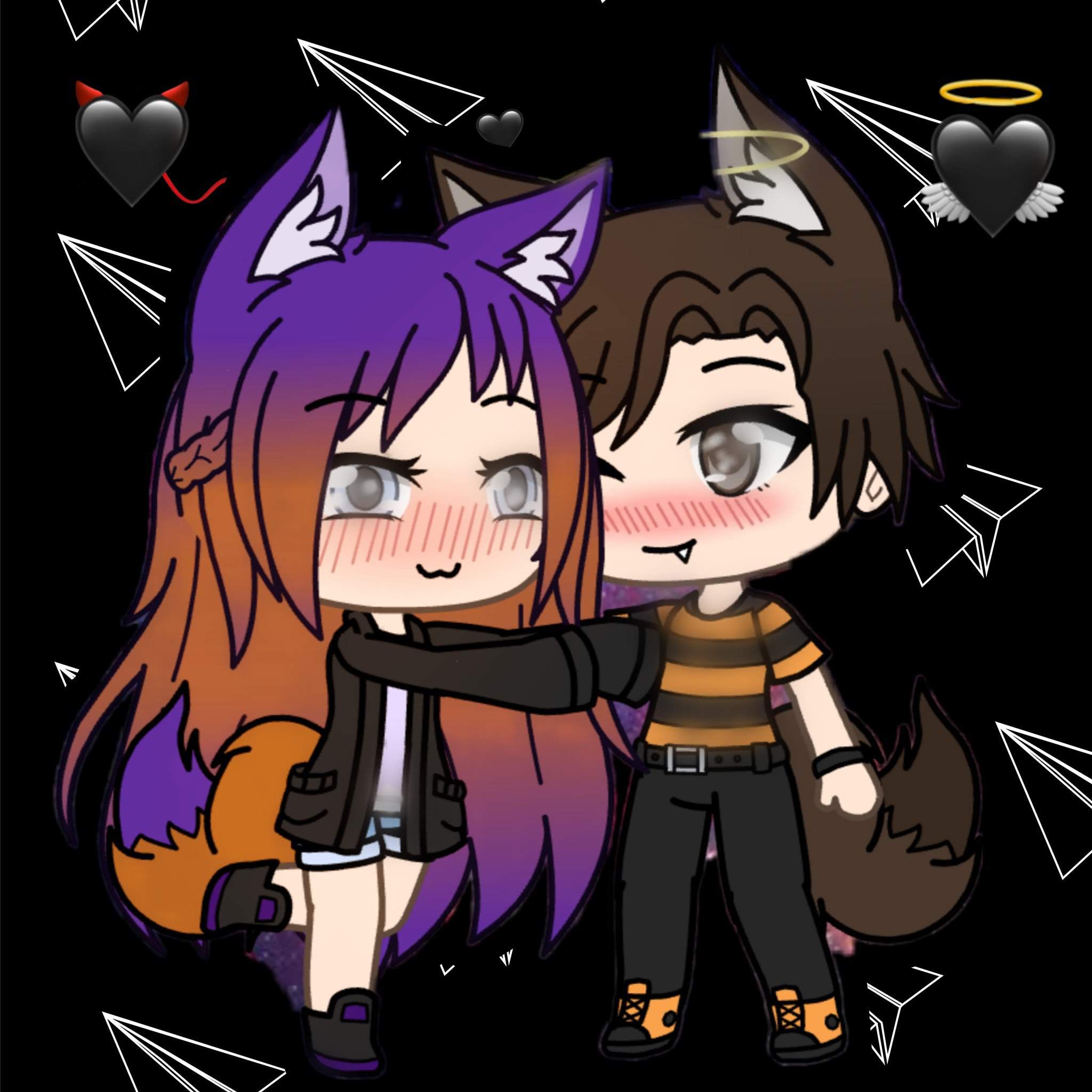 Me and my boyfriend 🖤 | Gacha ~ Amino