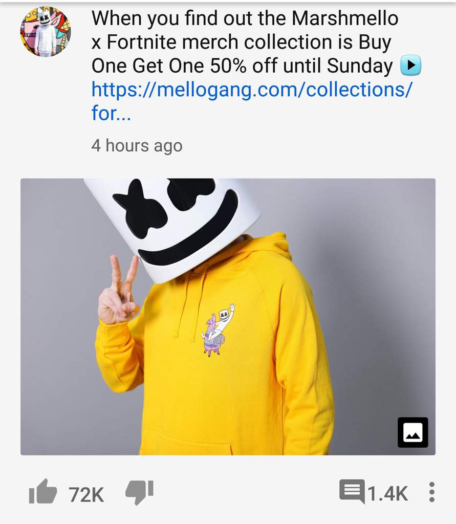 marshmello x fortnite hoodie