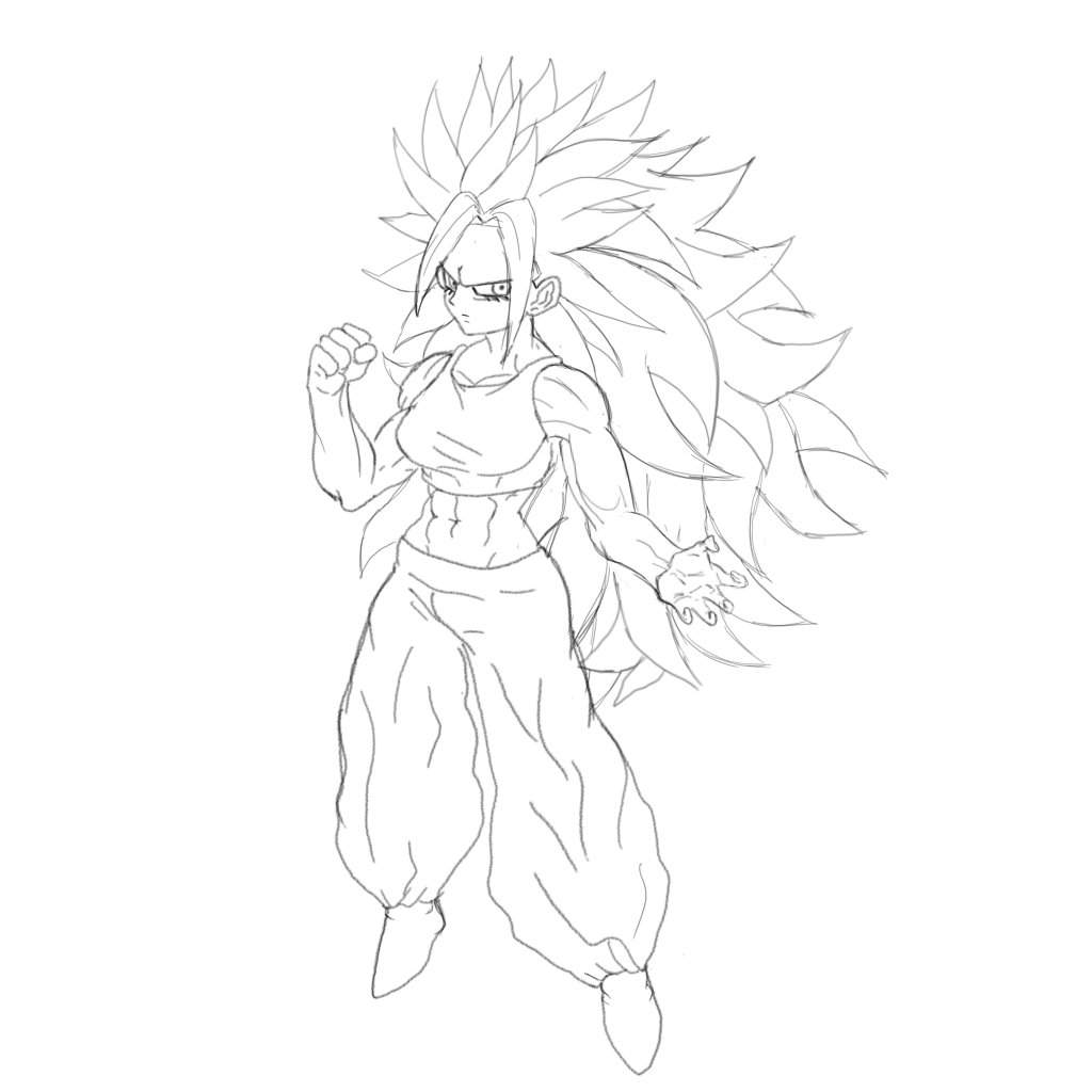 My last art work ,drawing in the new dragon ball super broly movie ...