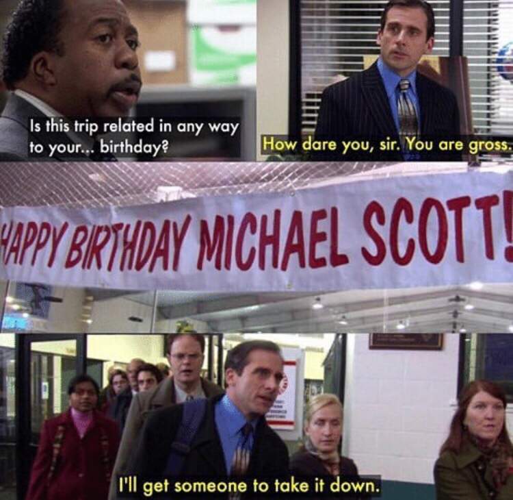 Happy birthday Micheal Scott | The Office Amino