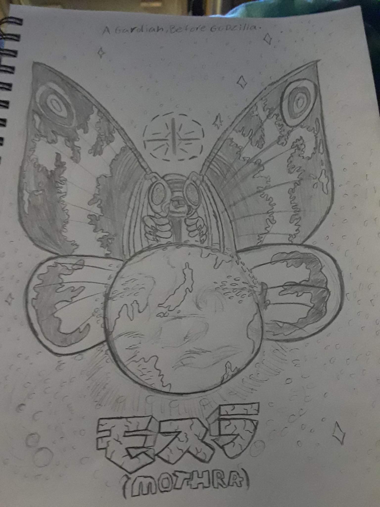 Heres my old Mothra drawing from the rebirth of Mothra | Godzilla Amino