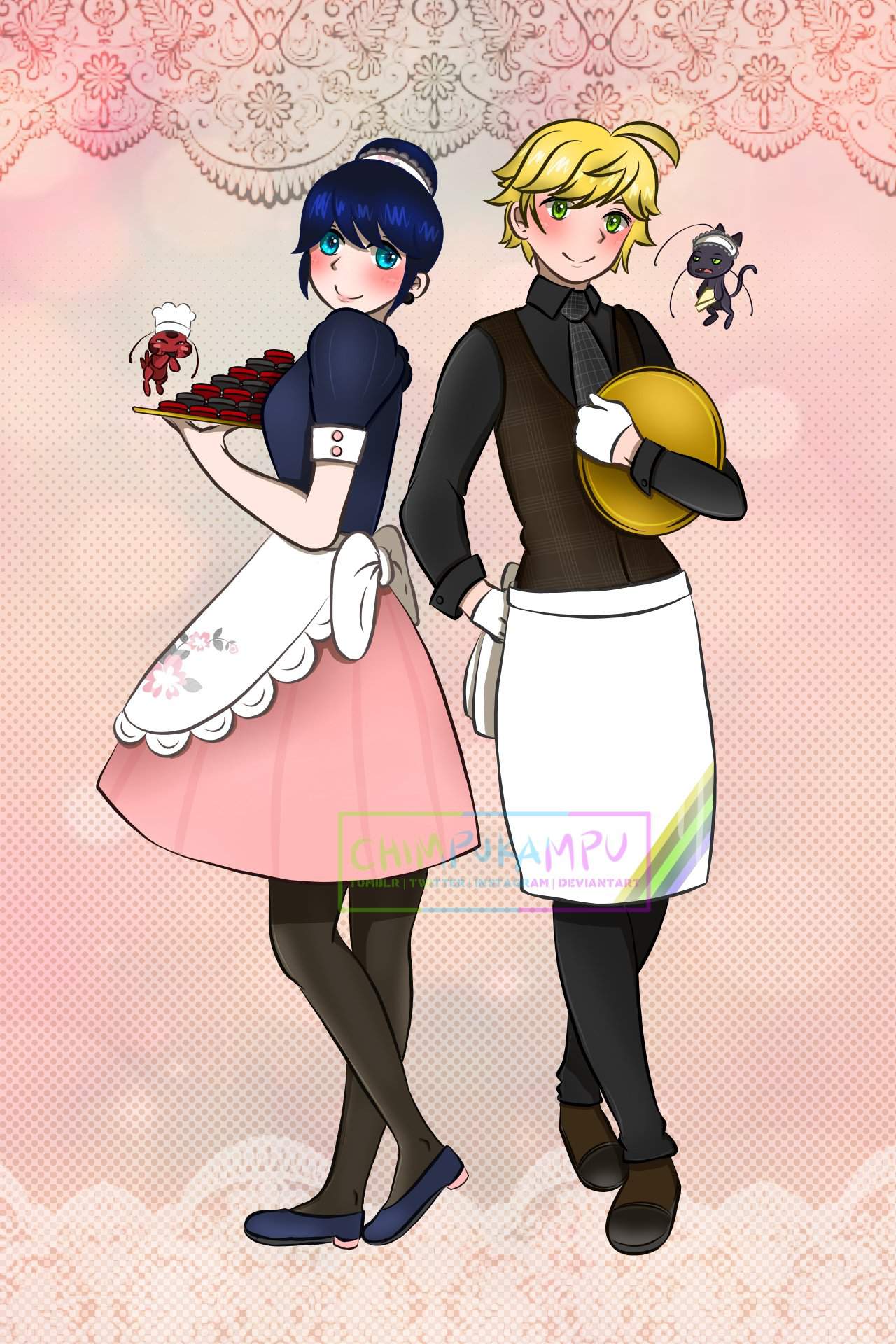 Maid!Marinette and Butler!Adrien | Miraculous Amino