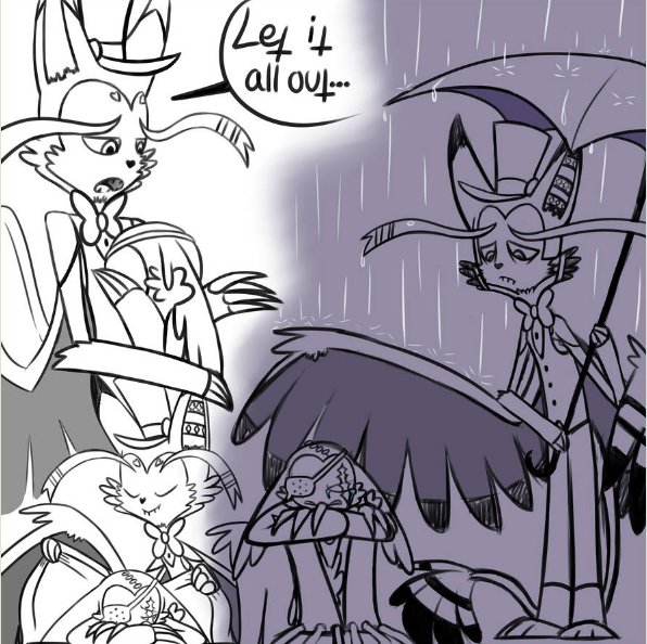 Bond: Depressed Travis and Husk -sketchdump- | Hazbin Hotel (official ...