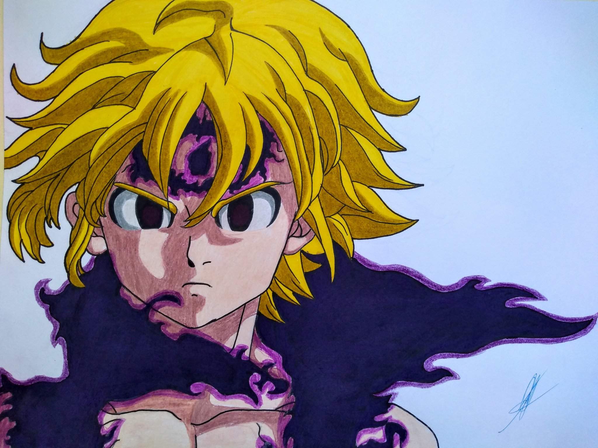 Meliodas modo asalto | Arte Anime Amino Amino