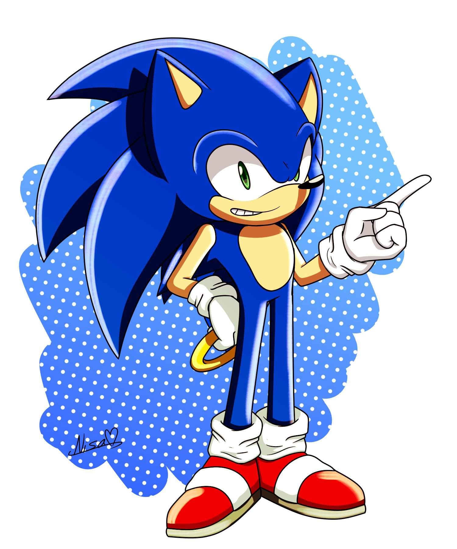 Sonic With Ring | Sonic the Hedgehog Art Amino