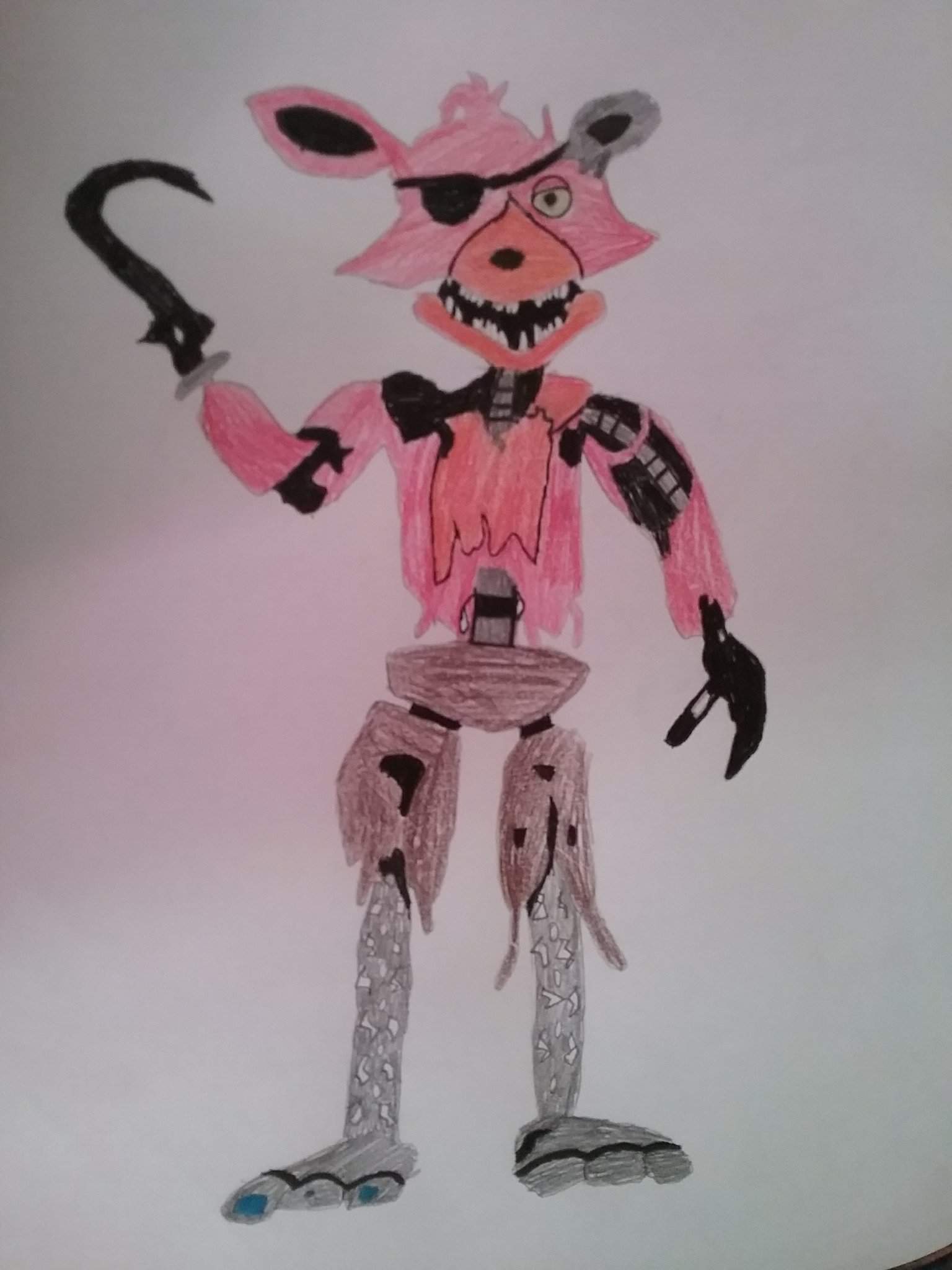 Foxy FNAF 2 (dibujo hecho por mi a mano) | FNaF Amino [ Español ] Amino