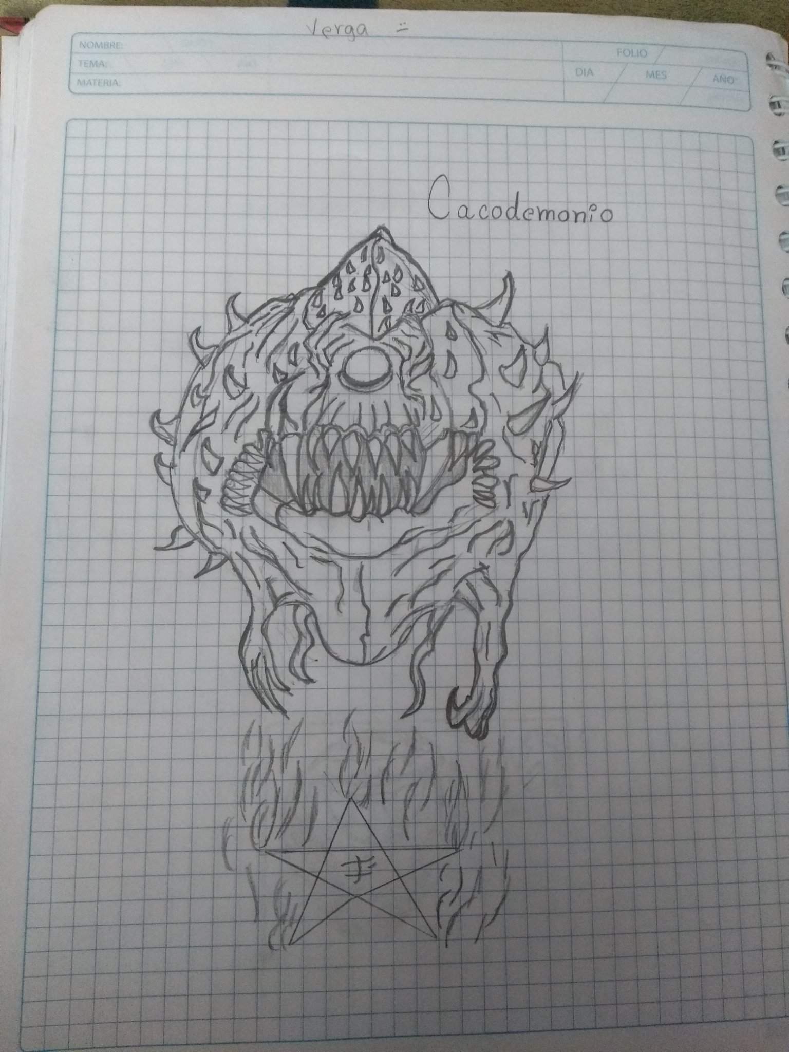 DIBUJO DE CACODEMON DOOM 2016 | DOOM Amino