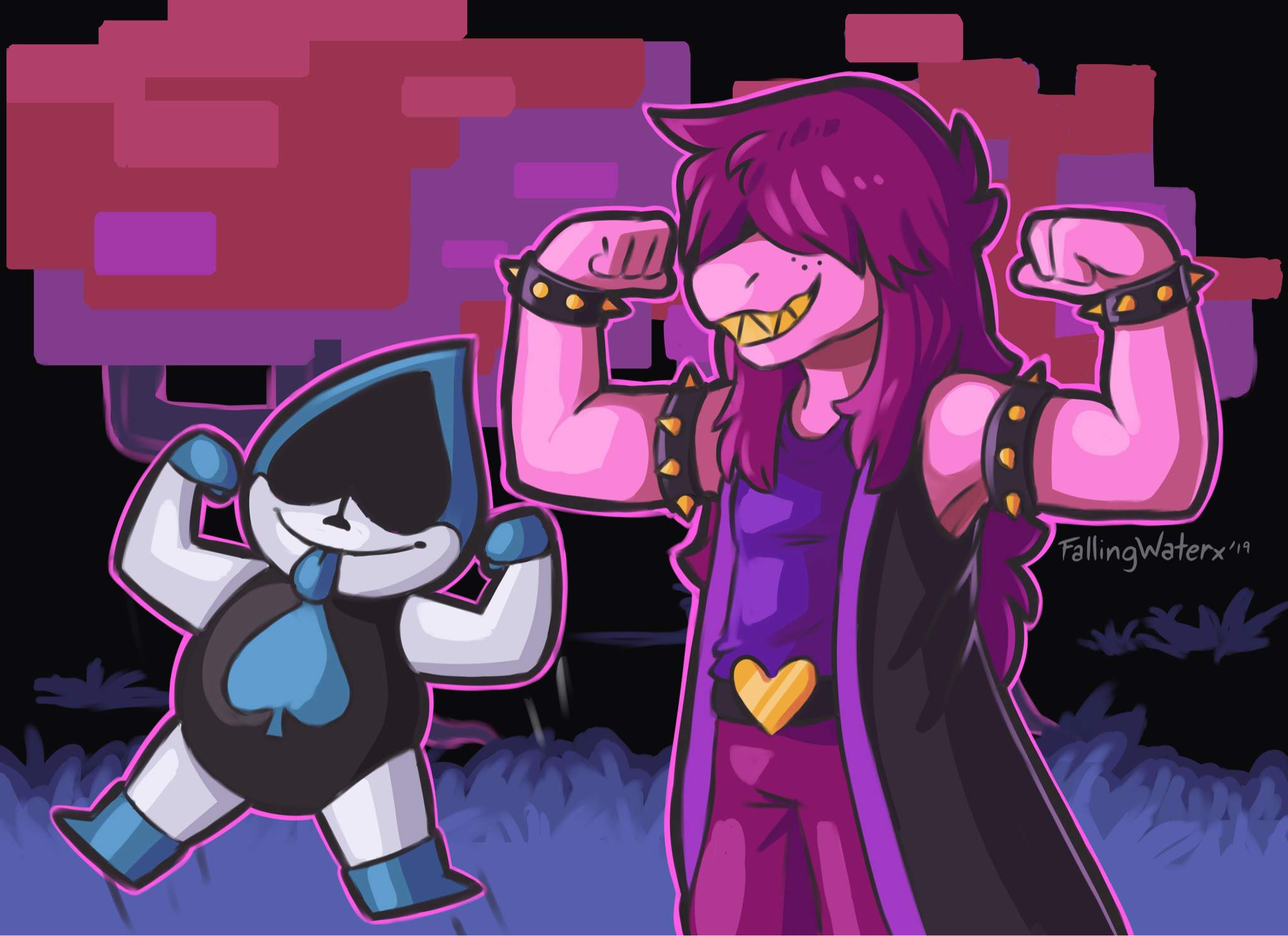 Susie and Lancer | Undertale Amino