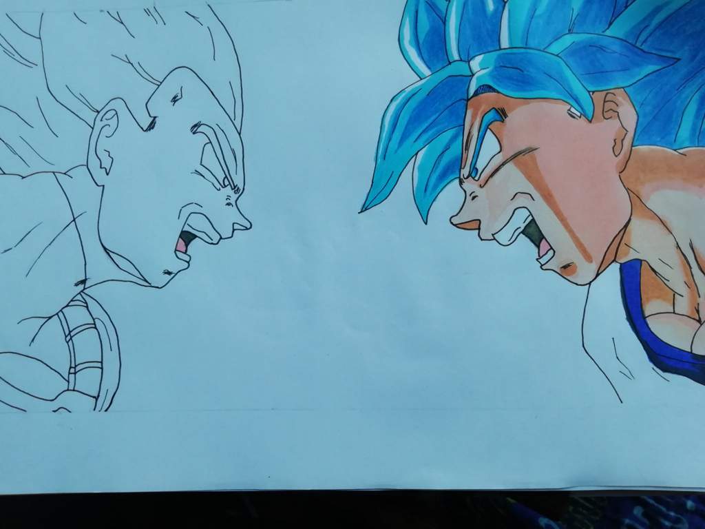 Dragon Ball Super escena final Dibujo! 💙 | DRAGON BALL ESPAÑOL Amino