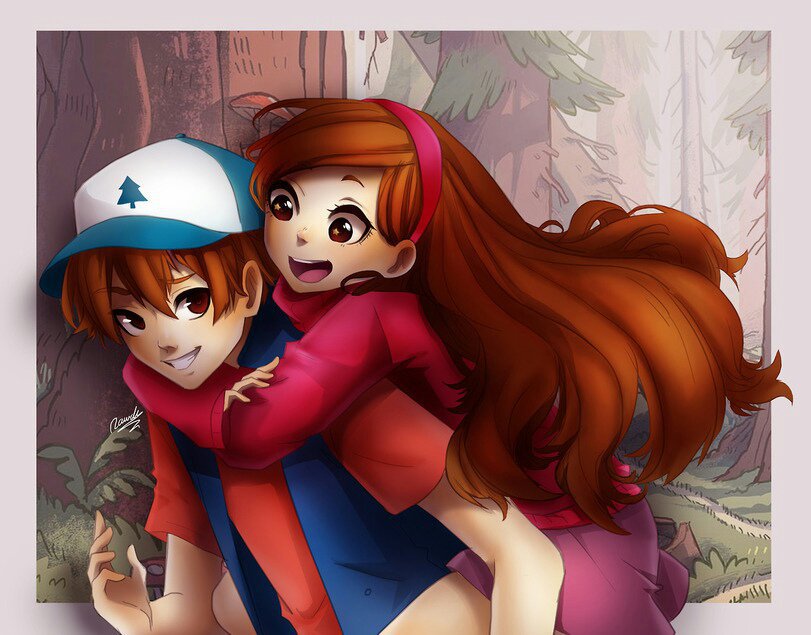 Dipper and mabel anime