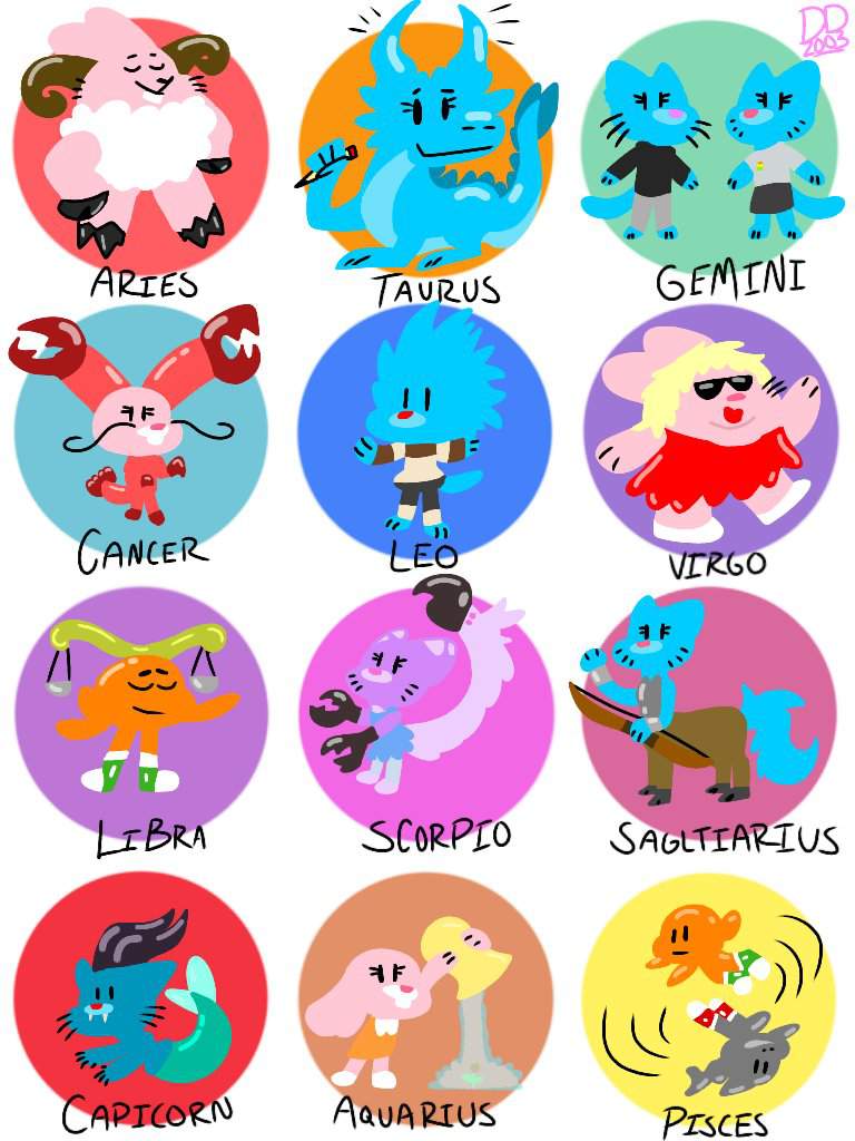 Gumball Zodiac signs!!! | Amazing World Of Gumball. Amino