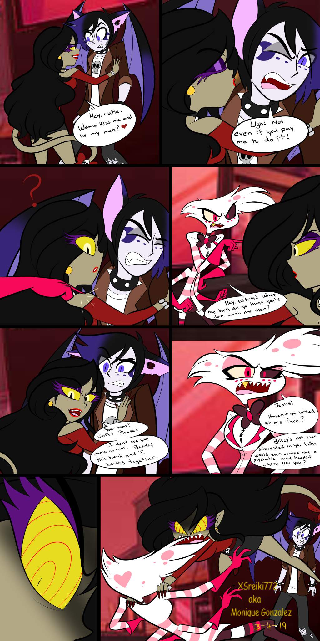 Cat Fight pg. 1 | Hazbin Hotel (official) Amino