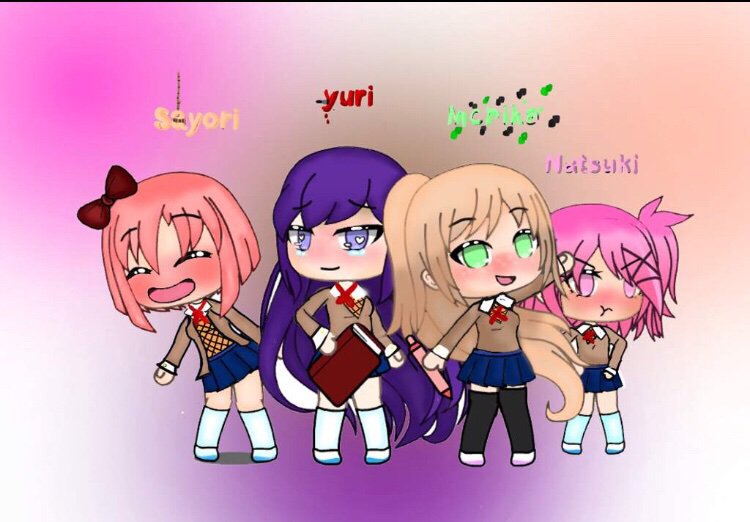 A ddlc gacha edit I made awhile ago | Doki - Doki Literature Club Amino