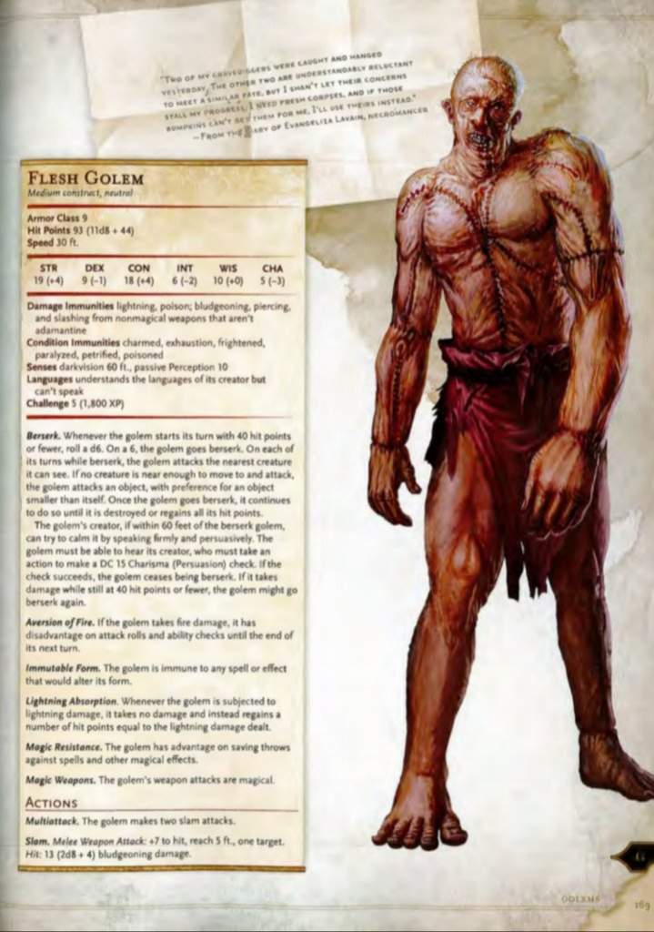 Flesh Golems | Wiki | Dungeons & Dragons (D&D) Amino