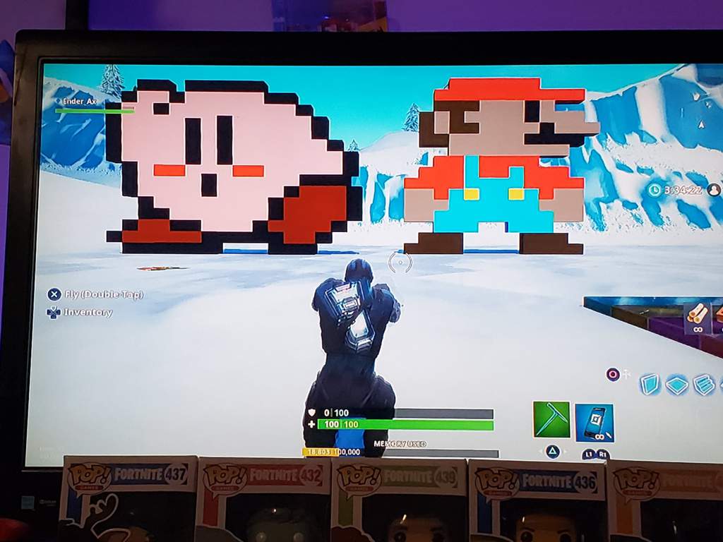 Kirby Mario Pixel Art Fortnite Battle Royale Armory Amino