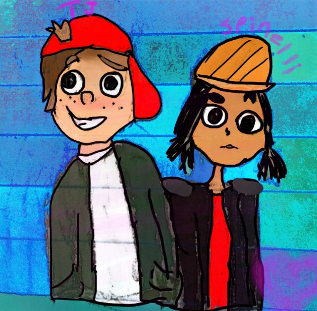 Tj and Spinelli fan art | Recess Amino